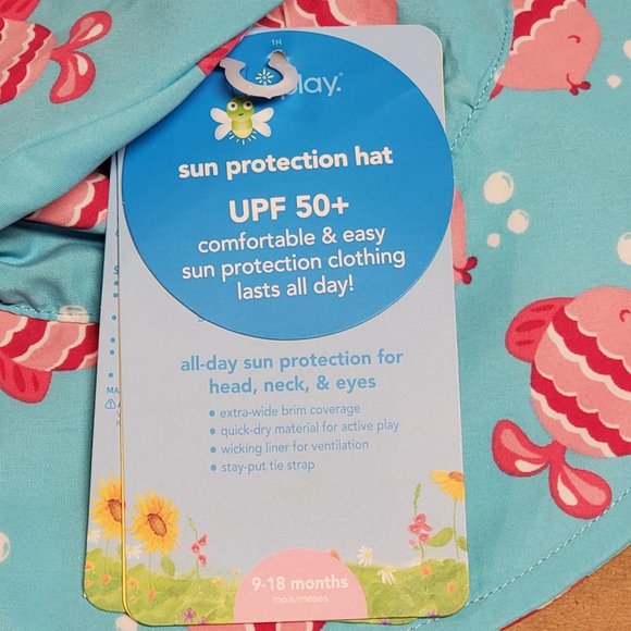 I Play Bucket Sun Hat 9-18 Months Blue - Picture 5 of 8